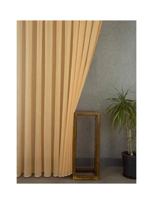 Vivense Massarelli Etamin Tül Sarı  Pilesiz 150X260