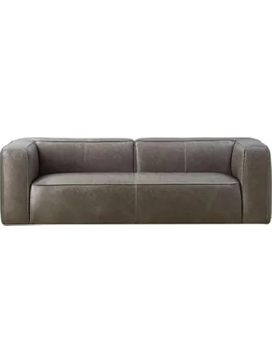 Vivense Zen Deri Üçlü Koltuk, Antrasit