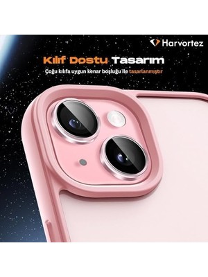 Uray Home 13,13 Mini,12 Pro Max Için, Kamera Lens Koruyucu, Basit Kurulum, Hd Berrak Görüntü, Metal Çerçeve, 9h Temperli Cam, Çizilmeye Dayanıklı, Camera Lens Protector (Gümüş)