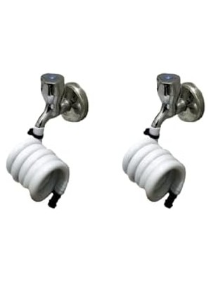 Uray Home 2 Adet Beyaz Wc Hortummatik Tuvalet Taharet Hortumu Katlanabilir Hortum