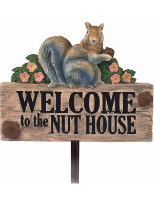 Emdeco - Sincap Bahçe Kazığı - Bahçe Dekoru - Çim ve Avlu Için Dekoratif Kazık - Çok Renkli