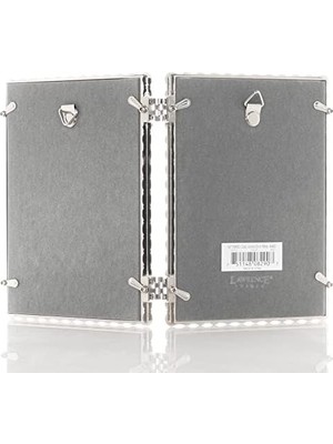 Uray Home 4x6 Gümüş Metal Işıltılı Çift Çerçeve - Şeffaf Parlaklık