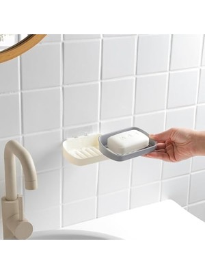 Uray Home Çift Katmanlı Duş Sabunluk Kendinden Yapışkanlı 1 Adet