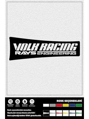 Uray Home Racıng Rays Engıneerıng Stıcker 23 x 8 cm