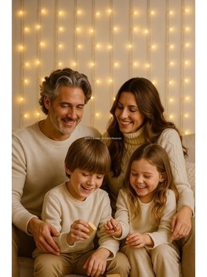 Uray Home Perde LED Işık LED 3m x 3m 300 LED Uzaktan Kumandalı Yüksek Kaliteli Dekoratif Aydınlatma Yatak Odası Balkon Düğün Parti Süsleme Işıkları Beyaz