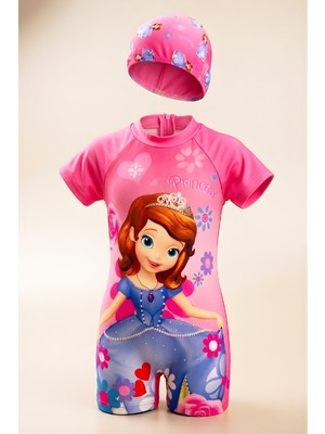 Modanino Kız Çocuk Boneli Mayo Takımı (Mayo+Bone) 2-8 Yaş 12587N