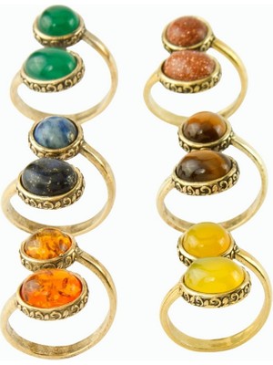 Zero Land Zengemtx Oval Yuvarlak Doğaltaşlı Otk Yüzük - Kaplangözü