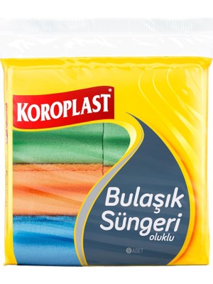 Uray Home Çift Taraflı Oluklu Bulaşık Süngeri 8'li, Çizik & Iz Bırakmaz, Yağ ve Leke Çıkarıcı Mutfak Temizlik Süngeri, Tava, Tencere, Tabak, Bardak, Çatal, Bıçak, Ocak, Tezgah, Cam & Seramik Yüzeyler