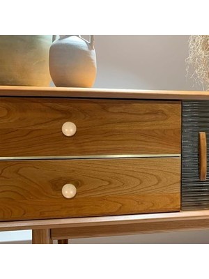 Uray Home Mutfak Dolabı Topuzları, 12 Parça Yuvarlak Ahşap Dolap Topuzları, Çekmece Topuzları, Şifonyer Topuzları, Çekmece Kulpları, Şifonyer Çekmece Kulpları, Şifonyer Çekmeceleri Için Topuzlar (Vernik)