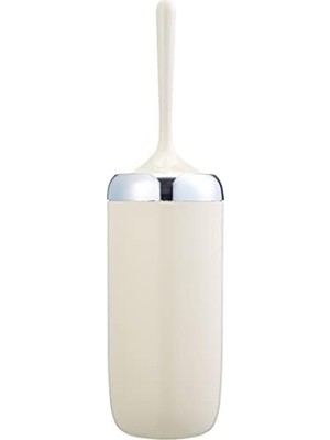 Uray Home M-E07-09-P Lima Tuvalet Fırçası, Krom Dekorlu, Bej