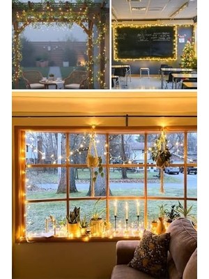 Uray Home Günışığı Renk 5 Farklı Işık Modlu 10 Metre Eklemeli Dekor Boncuk Model Dekoratif LED