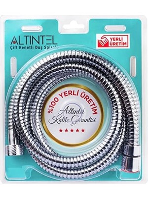 Uray Home Çift Kenetli Duş SPIRALI%100 Yerli. (150 Cmlik Hortum)