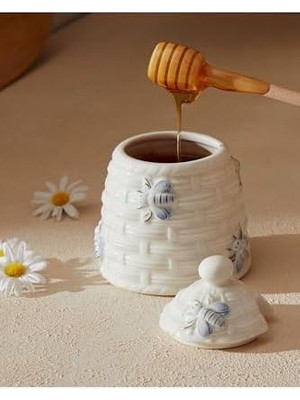 Uray Home Rusty Bal Kavanozu, Mavi/beyaz