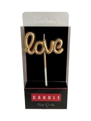 Emdeco Yazılı Folyo Balon Şekilli Mum MUM1002-3