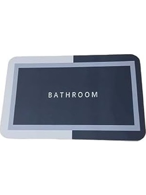 Uray Home Süper Su Emici Dikdörtgen Kaymaz Tabanlı Paspas 60 cm x 39 cm