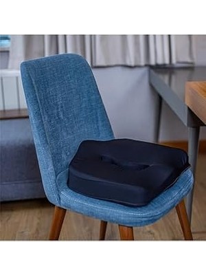 Uray Home Ortopedik Basur Minderi Visco Posture Lüks Ortopedik Oturma Minderi,, Siyah, Standart