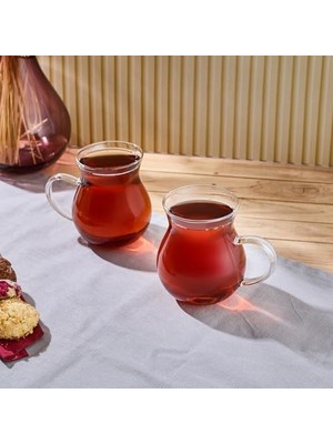 Uray Home Ala 2’li Cam Kupa 350 ml