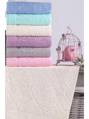 Uray Home Tekstil Soft | 6'lı 50X90 cm El&yüz Havlu Seti Renkli