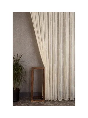 Vivense Keten Tül Simli Şampanya 1-2 Seyrek Pile 150X260