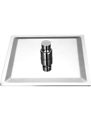 Emdeco Tepe Duş Başlığı Kare Slim 304 Metal 20X20 cm KTD101