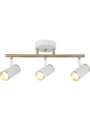 Uray Home Vıtale 3 Lu Beyaz-Antık Lak Plafonyer 3XGU10