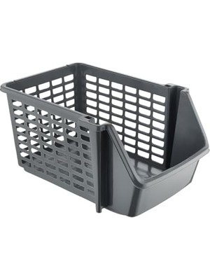 Uray Home 5 Adet Çok Amaçlı Katlı Geçmeli Organizer, Pratik Dolap Içi Lavabo Altı Evye-Tezgah Üstü Buzdolabı Mutfak Banyo Çamaşır Makinesi Ev Düzenleyici Plastik Sepet (5 Adet - Beyaz)