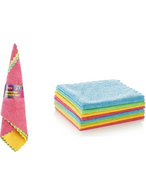 Uray Home Eco Clean Mikrofiber Temizlik Bezi 4'lü Set | 33X33CM Çok Amaçlı Yüksek Emiş Güçlü Bez (VRP-320)