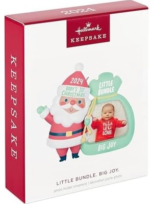 Uray Home Keepsake Süsü 2024, Küçük Paket Büyük Sevinç 2024 Fotoğraf Çerçevesi, Bebek Duş Hediyeleri