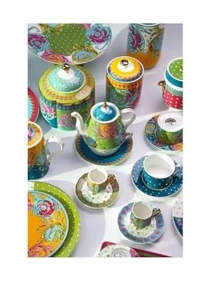 Uray Home Art Eliana Porselen Kulplu Kavanoz 22 cm