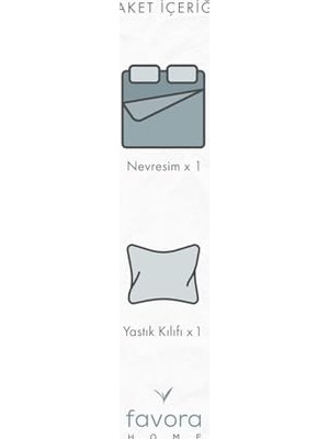 Uray Home Favora Tek Kişilik Nevresim Seti - Beyaz FVORANM841