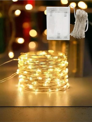 Uray Home LED 2 Metre 20 Lamba Günışığı Yılbaşı Işığı Parti Dekorasyon, Sarı