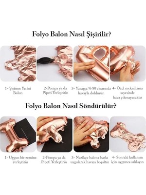 Emdeco Konsept 1 Yaş Doğum Günü Kutlama Seti; Beyaz Konfetili Balon, Rakam Yıldız Folyo ve Banner