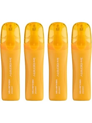 Uray Home Berry Fosforlu Kalem Pastel Sarı 4lu Set