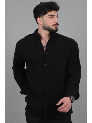 Stil Kombin Oversize Müslin Yazlık Uzun Kol Gömlek Mrs 202_40417