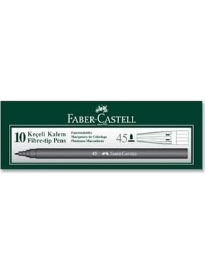 Emdeco Iğne Uçlu Keçeli Kalem Seti, 10’lu, Siyah Renk, Havalandırmalı Kapak, Kağıt ve Karton Yüzeyler Için Uygun