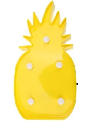 MiraLive AD96YT0057 Ananas Şeklinde Ledli Dekoratif Eğlenceli Çocuk Gece Lambası ve Çok Amaçlı Aydınlatıcı Dekor