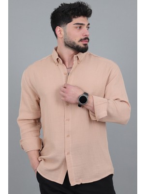 Stil Kombin Oversize Müslin Yazlık Uzun Kol Gömlek Mrs 202_40417