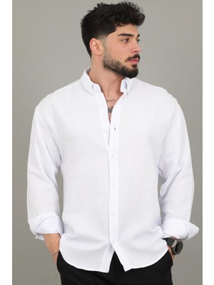 Stil Kombin Oversize Müslin Yazlık Uzun Kol Gömlek Mrs 202_40417