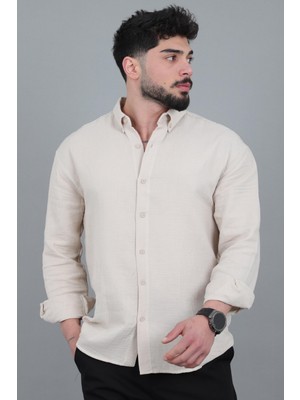 Stil Kombin Oversize Müslin Yazlık Uzun Kol Gömlek Mrs 202_40417