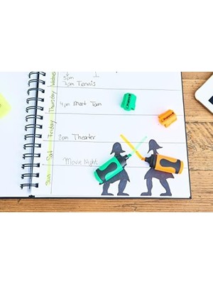 Emdeco Edding 7 Mini Fosforlu Kalem 4'lü Set Karışık