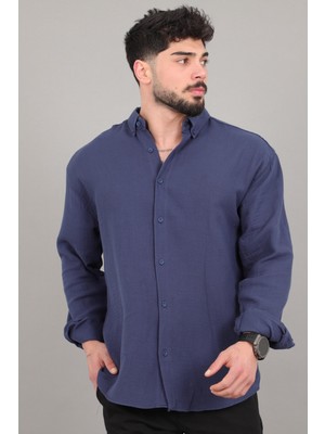 Stil Kombin Oversize Müslin Yazlık Uzun Kol Gömlek Mrs 202_40417
