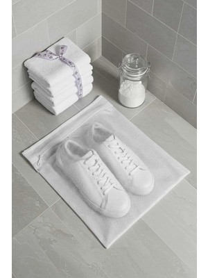 Uray Home Paris Ayakkabı Yıkama Filesi Torbası 35X40 cm Ayakkabı Terlik Yıkama Filesi