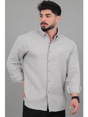 Stil Kombin Oversize Müslin Yazlık Uzun Kol Gömlek Mrs 202_40417