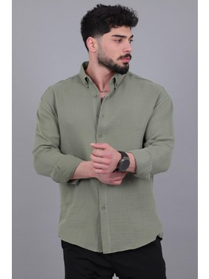 Stil Kombin Oversize Müslin Yazlık Uzun Kol Gömlek Mrs 202_40417