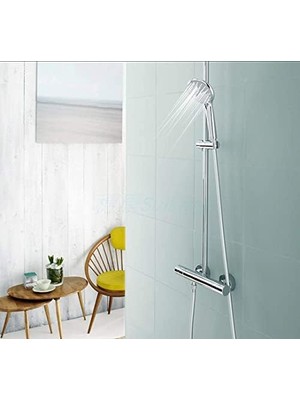 MiraLive Gri Paslanmaz Kopmaz Patlamaz Kaliteli Pvc Duş Hortumu - Yüksek Kaliteli Lüx Duş Spirali - Tüm Duş Setleri/duş Başlıkları ile Uyumlu (G1/2) - 150CM