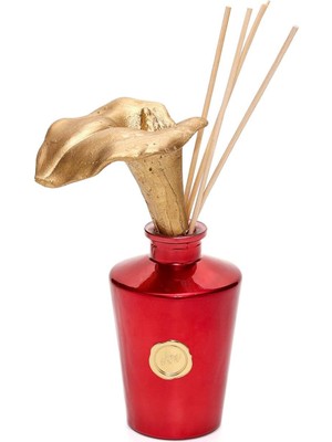 Emdeco Yılbaşı 130 ml Kırmızı Glow Gala Çiçek Taş Çubuklu Vanilya Oda Kokusu