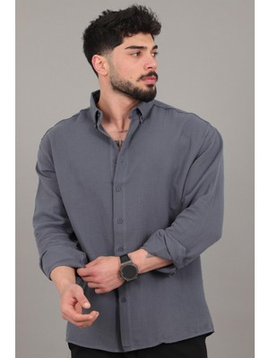 Stil Kombin Oversize Müslin Yazlık Uzun Kol Gömlek Mrs 202_40417