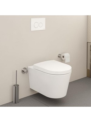 MiraLive Origin A44894 Tuvalet Fırçalığı, Duvardan, Krom