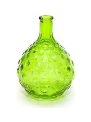 Emdeco Yeşil Bubble Cam Vazo (15 Cm)