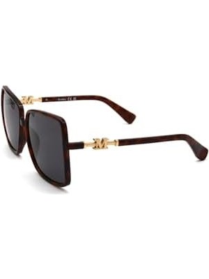 Emdeco Marka mm 0064H 52A Bayan Kemik,kare,kahverengi Çerçeve,58 Ekartman